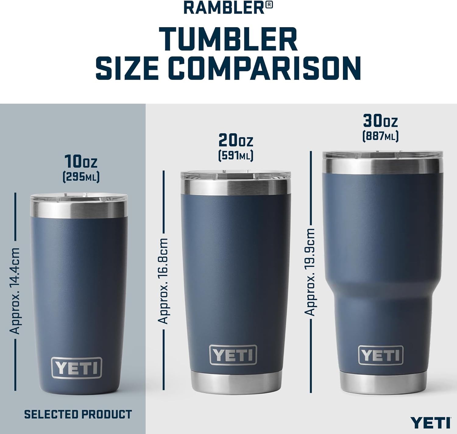YETI Rambler 10 oz (295 ml) Tumbler, Black Forest Green – image 2